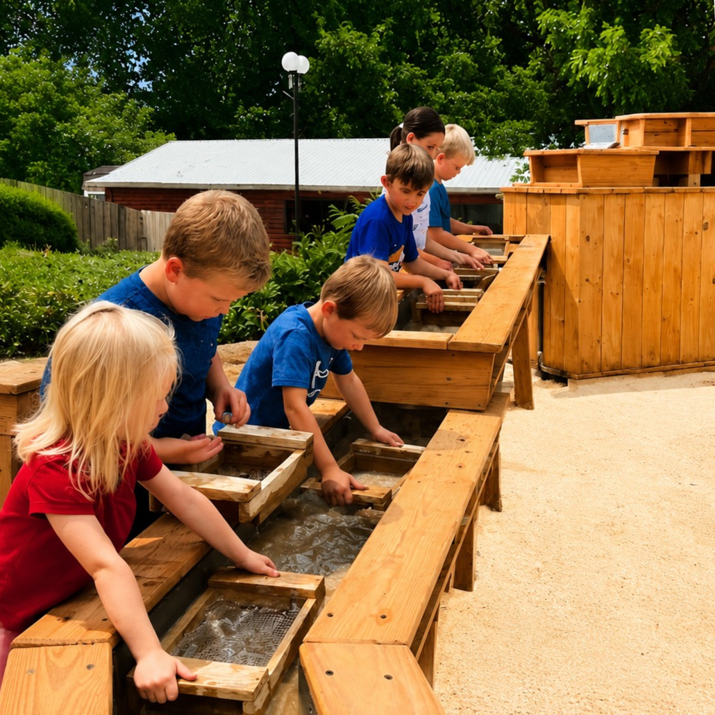 Gem mining sluice